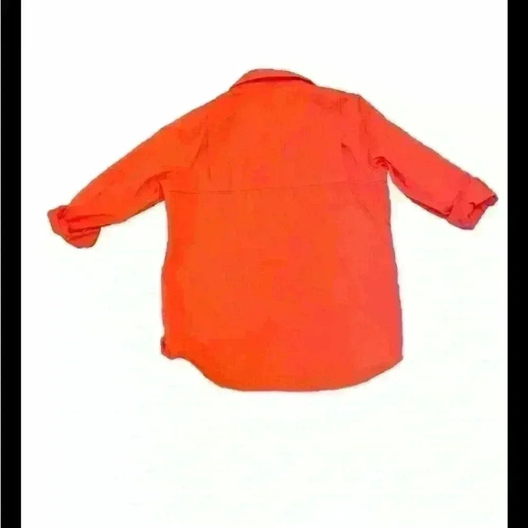 Carhartt Force Coral Pink Button Down Shirt Size 12-14 NWOT - Picture 2 of 4